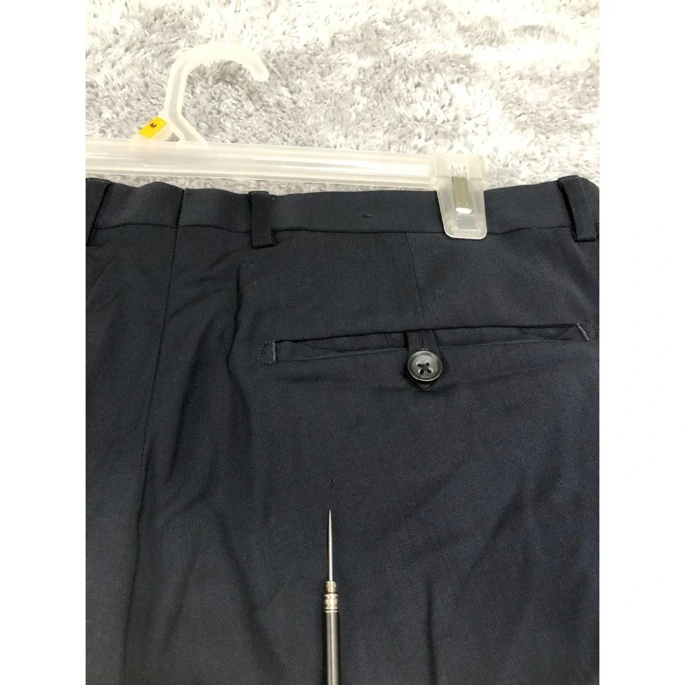 Banana Republic Pants Mens 35X30 Navy 100% Wool Lanificio F.lli Cerruti *Flaw